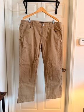 Men's Halsey Khaki Micro-Corduroy Pants - Straight Fit - Size 38x30